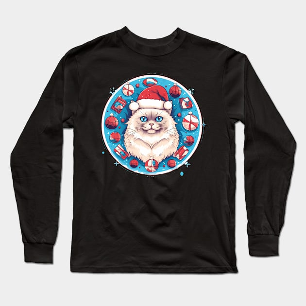 Ragdoll Cat Xmas, Love Cats Long Sleeve T-Shirt by dukito